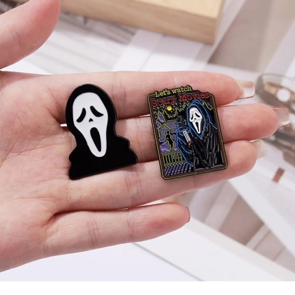 Ghostface Horror Movie Enamel Pin Set 6 piece